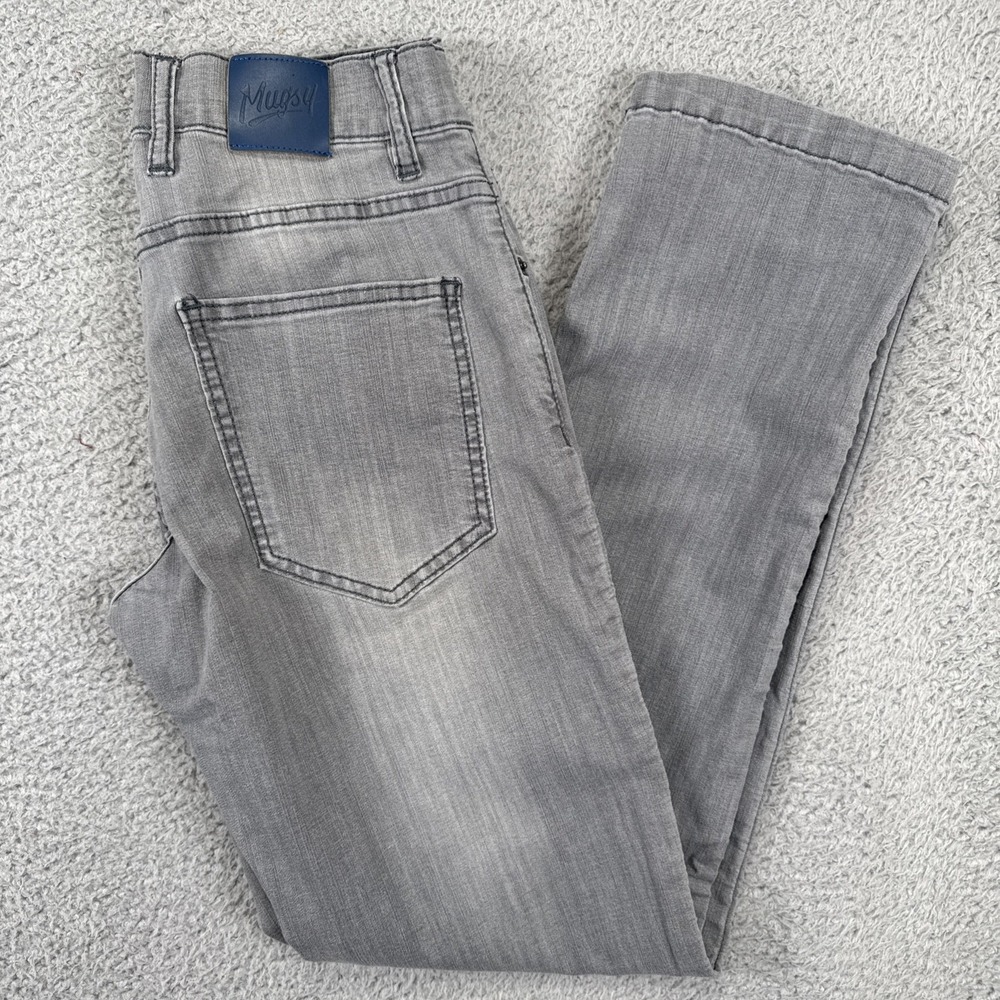 Mugsy Breezy Jeans‎ Mens 28x29 Gray Stretch Straight Leg